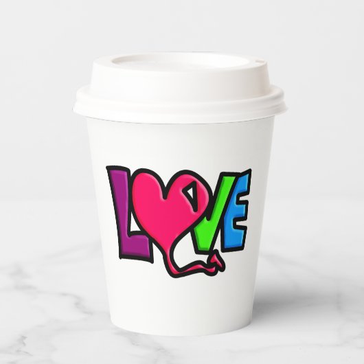 Liefde Papieren Bekers (Voorkant)