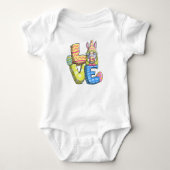 Liefde, Pasen decoratie Romper (Voorkant)