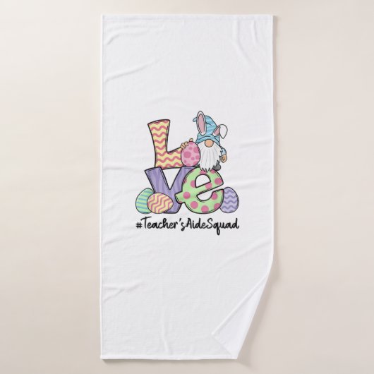 Liefde Pasen Leraar Assistent Kabouters Leraar Pas Badhanddoek (Badhanddoek)