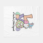 Liefde Pasen Leraar Assistent Kabouters Leraar Pas Fleece Deken (Voorkant (Horizontaal))