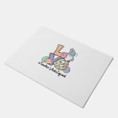 Liefde Pasen Ondersteunende Gnomes Leraar Pasen 2 Deurmat (Schuin)