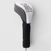 Liefde Pasen Ondersteunende Gnomes Leraar Pasen 2 Golfheadcover (Schuin)