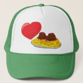 Liefde pasta!  Personaliseerbaar: Trucker Pet (Voorkant)
