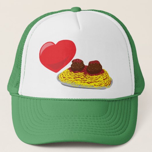 Liefde pasta!  Personaliseerbaar: Trucker Pet (Voorkant)