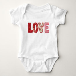 Liefde Patchwork Gequiltede PNG Textiel Naai Ontwe Romper