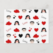 Liefde patroon - Briefkaart (Voorkant)