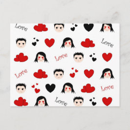 Liefde patroon - Briefkaart