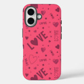 Liefde patroon Case-Mate iPhone case (Achterkant)