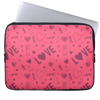 Liefde patroon laptop sleeve