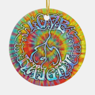 Liefde Peace Haight Keramisch Ornament