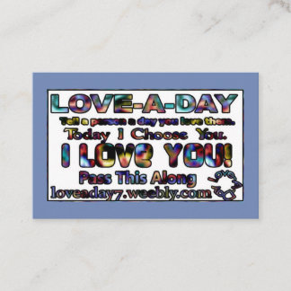 Liefde-per-dag Visitekaartjes