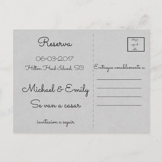 Liefde Perfecte Bond van de Unie ~ Schrift ~ Save Aankondigingskaart (Achterkant)