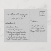 Liefde Perfecte Bond van de Unie ~ Schrift ~ Spaan Uitnodiging Briefkaart (Achterkant)