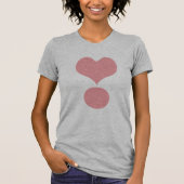 Liefde periode hart t-shirt (Voorkant)