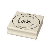 Liefde Personal Message Modern Rubber Stamp Rubberstempel (Stempel)