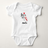 Liefde Persoonlijk Baby Body Romper (Voorkant)