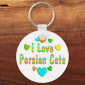 Liefde Perzische katten Sleutelhanger (Voorkant)