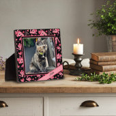 Liefde Pet Heart Foto Gepersonaliseerd Naam Fotoplaat