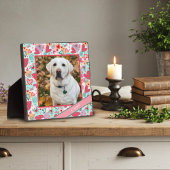 Liefde Pet Rood Roze Hart Foto Gepersonaliseerd Na Fotoplaat