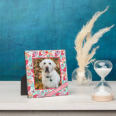 Liefde Pet Rood Roze Hart Foto Gepersonaliseerd Na Fotoplaat (Insitu)