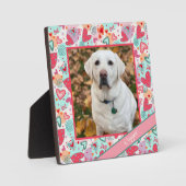 Liefde Pet Rood Roze Hart Foto Gepersonaliseerd Na Fotoplaat (Voorkant)