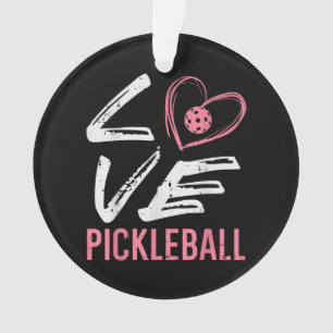 Liefde Pickleball Hart Pickle Bal Vrouwen Meisjes  Ornament
