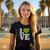 Liefde Pickleball Hart T-shirt