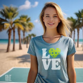 Liefde Pickleball Hart T-shirt