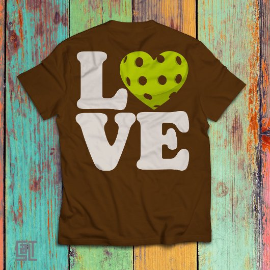 Liefde Pickleball Hart T-shirt