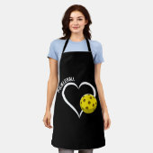 Liefde Pickleball leuk cadeau Schort (Gedragen)