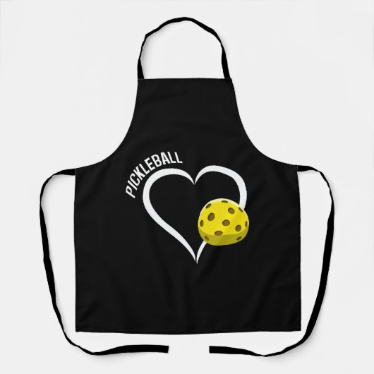 Liefde Pickleball leuk cadeau Schort (Voorkant)