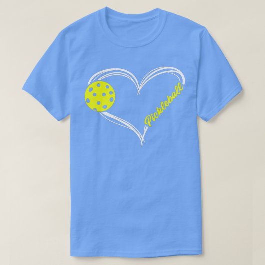 Liefde Pickleball schattig pickleball match T-shirt (Design voorkant)