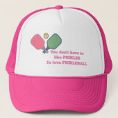 Liefde pickleball trucker pet (Voorkant)