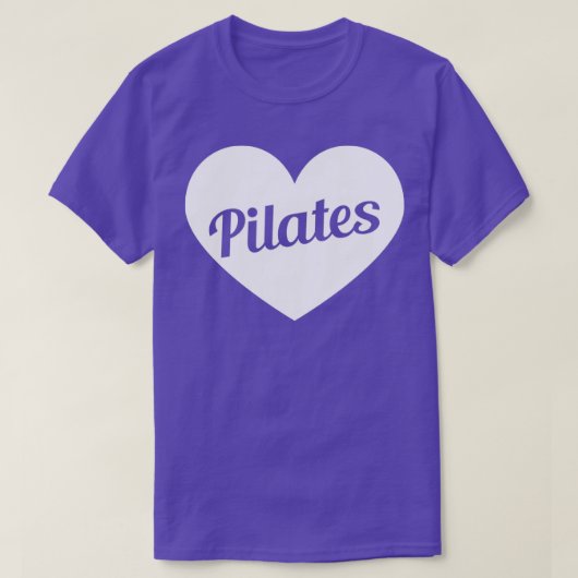 Liefde Pilates Lover Pilates in mijn hart T-shirt (Design voorkant)