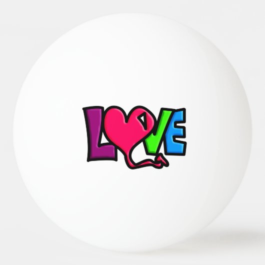 Liefde pingpongbal (Voorkant)