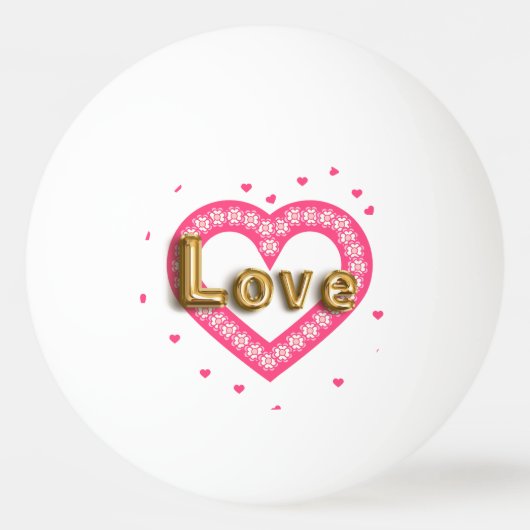 liefde pingpongbal (Voorkant)