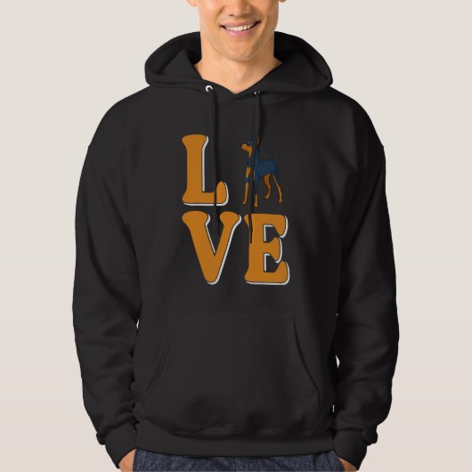 Liefde Pinscher Hoodie (Voorkant)
