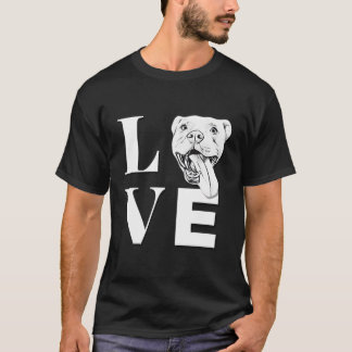 Liefde Pit Bulls Er Pitbull T-shirt