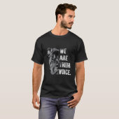 Liefde Pitbull, we zijn hun stem T-shirt (Voorkant volledig)