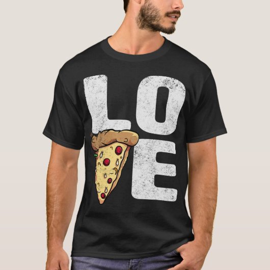 Liefde Pizza - Grappige Pizza's Gift T-shirt (Voorkant)