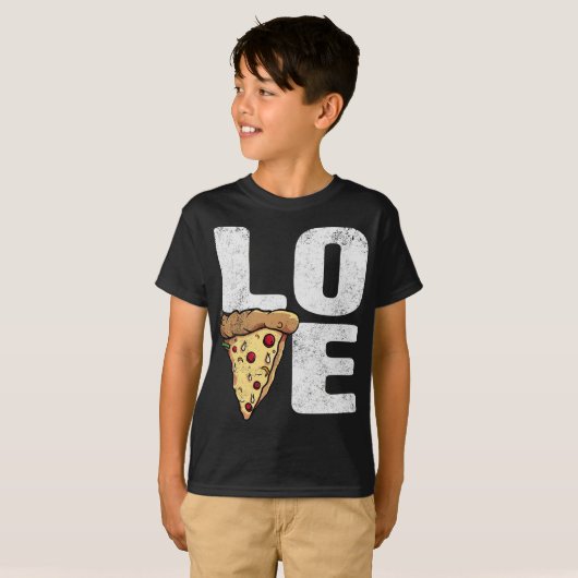 Liefde Pizza - Grappige Pizza's Gift T-shirt (Voorkant volledig)