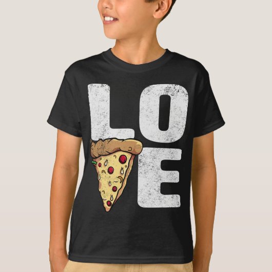 Liefde Pizza - Grappige Pizza's Gift T-shirt (Voorkant)