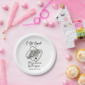 Liefde & Pizza |  Informele repetitiediner Papieren Bordje (Feest)