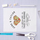 Liefde Pizza Koppels Namen Tissuepapier (Craft)