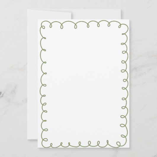 Liefde & Pizza | Whimsical Koppel Bruidsfeest Kaart (Achterkant)