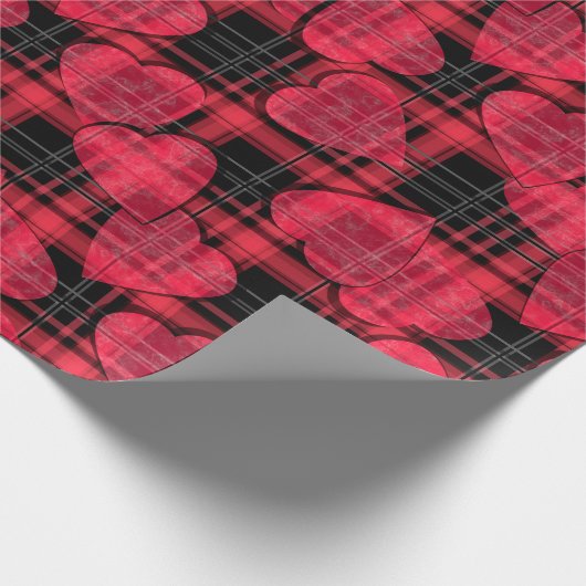 Liefde plaid cadeaupapier (Hoek)