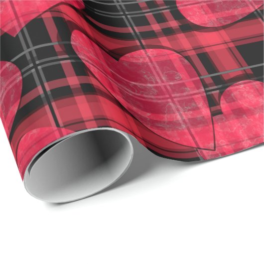 Liefde plaid cadeaupapier (Rol Hoek)