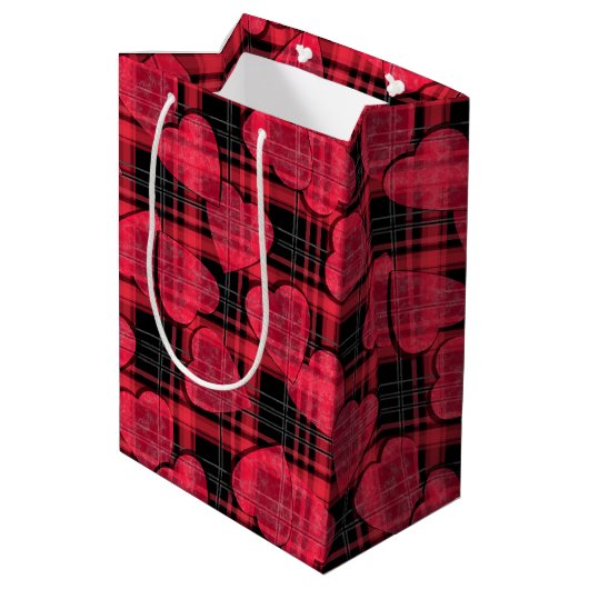 Liefde plaid medium cadeauzakje (Achterkant Gekanteld)