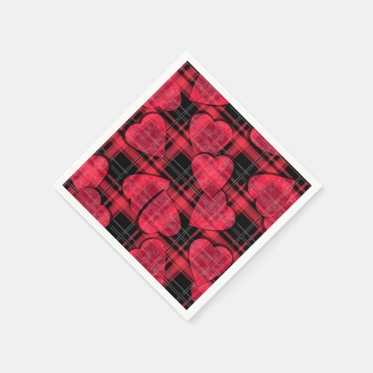 Liefde plaid servet (Hoek)