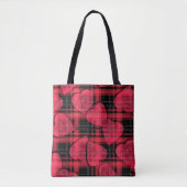 Liefde plaid tote bag (Voorkant)